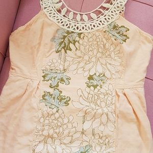 Free People Salmon Pink Tasteful Dress